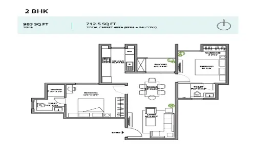 2 BHK Flats in Assetz Canva & Cove Bangalore